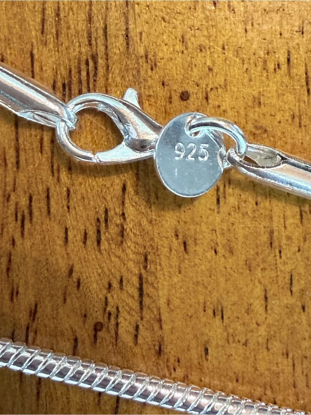 925 sterling silver necklace.23”snake chain,running horse & cowboy boot pendants